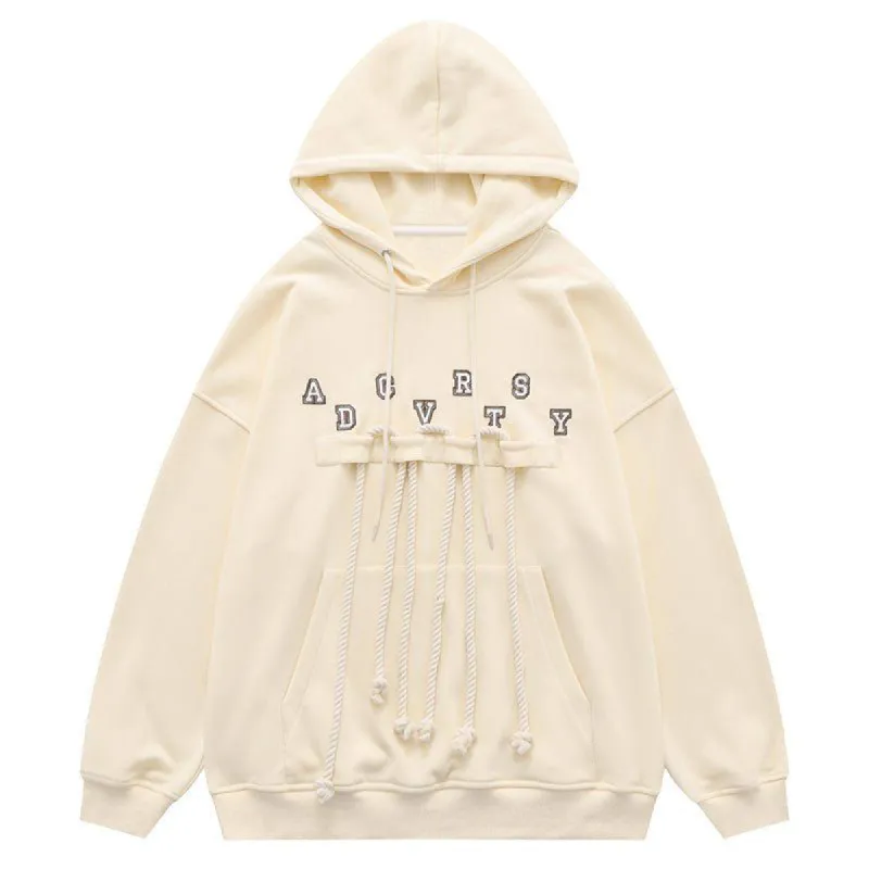 Trendy Hoodie Multiple Hemp Ropes sold by Yugen Theory