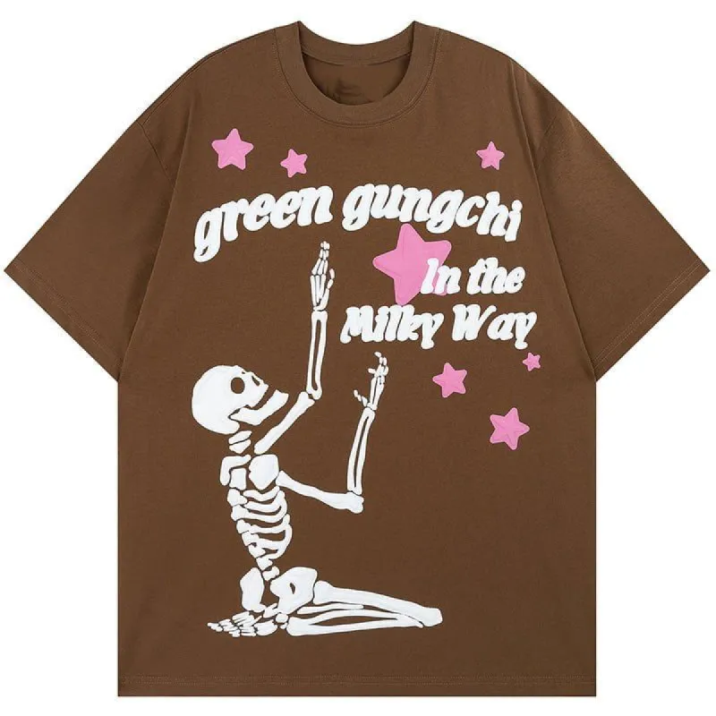 Oversize T-shirt Funny Skeleton sold by Yugen Theory