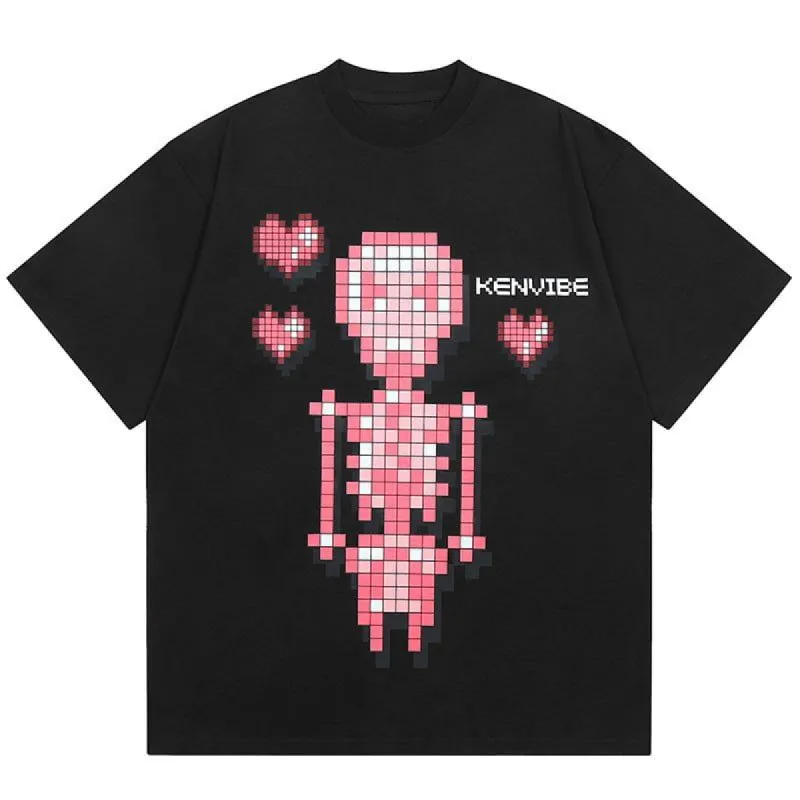 Summer T-shirt Skeleton Mosaic sold by Yugen Theory