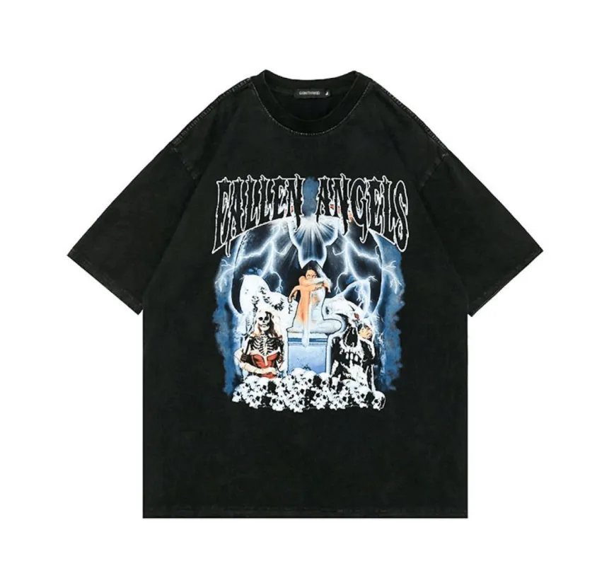 Fallen Angels Graphic T-Shirt sold by Yugen Theory