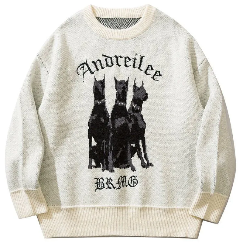 Warm Knit Sweater Andreilee Dog sold by Yugen Theory