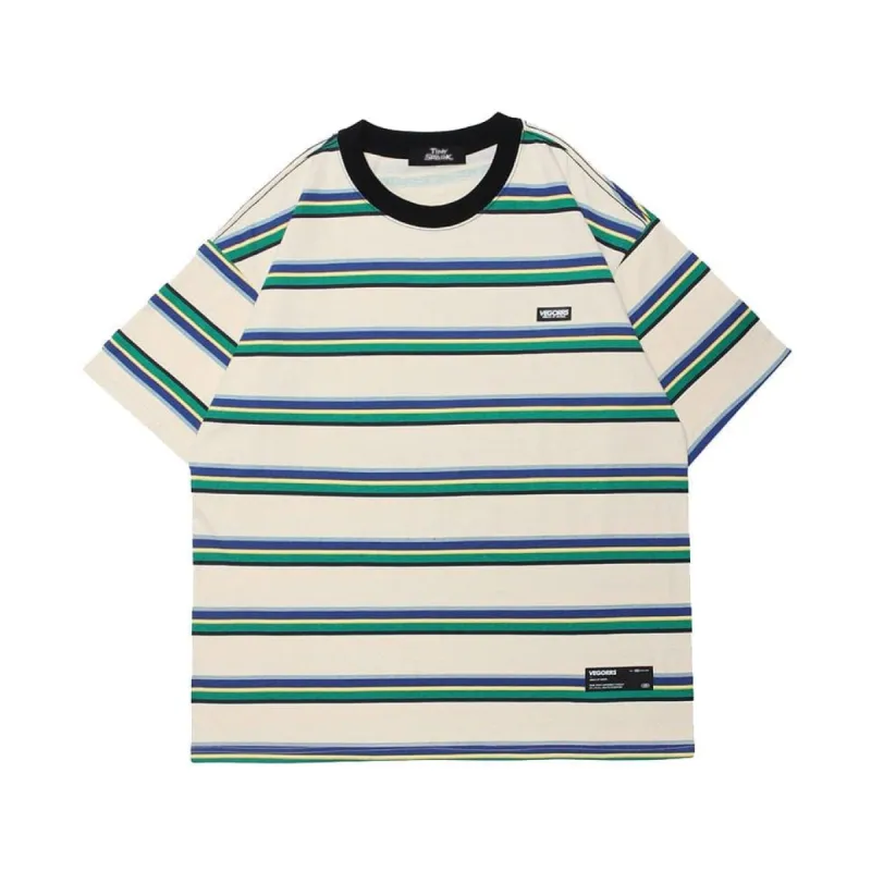 Retro Stripe T-Shirt sold by Yugen Theory
