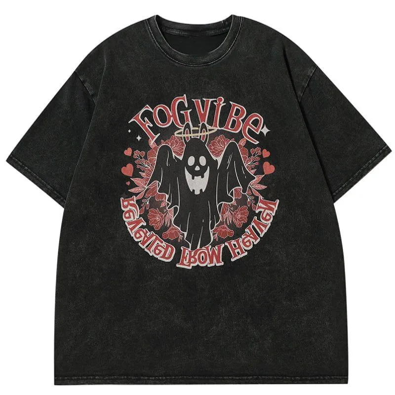 Hip Hop Style T-shirt Flower Ghost sold by Yugen Theory