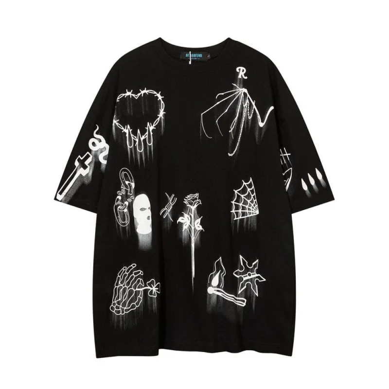 Tattoo Graffiti Graphic T-Shirt sold by Yugen Theory