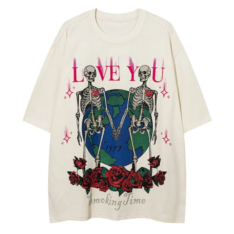 Casual T-shirt Holding Hands Skeleton sold by Yugen Theory
