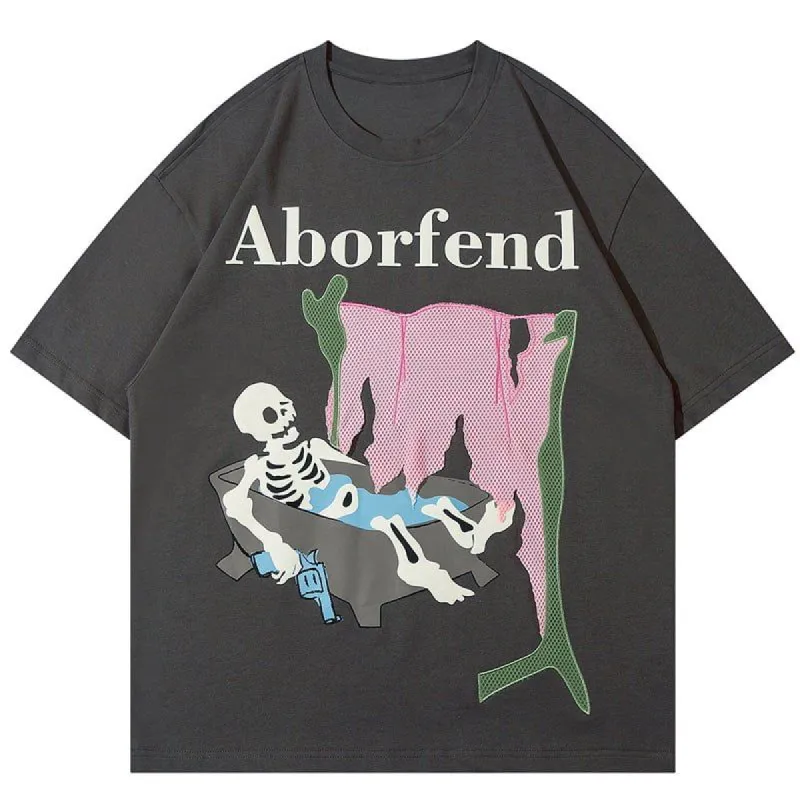 Stylish T-shirt Aborfend Skeleton sold by Yugen Theory