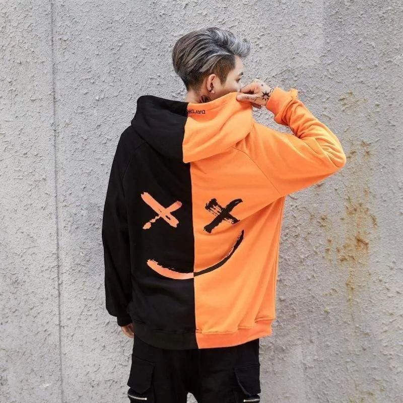 X Smile Faded Hoodie sold by Yugen Theory