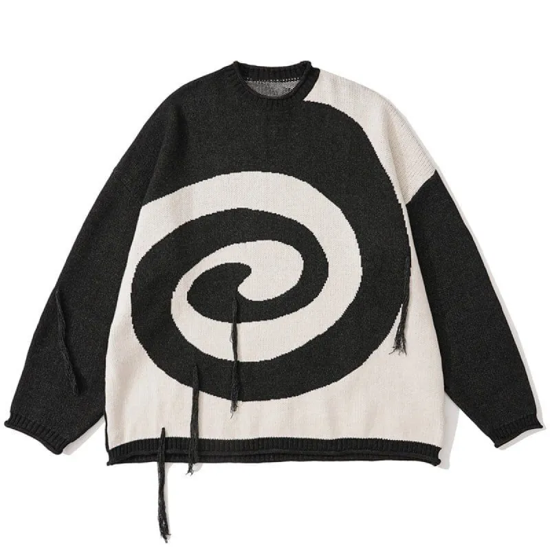 Retro Knit Sweater Endless Whirlpool sold by Yugen Theory
