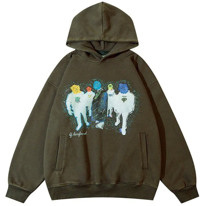 Hip Hop Style Hoodie Graffiti Man sold by Yugen Theory