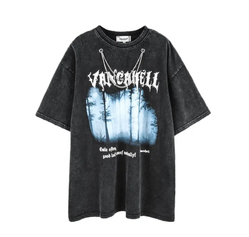 VANCARHELL Gothic Chain T-Shirt sold by Yugen Theory
