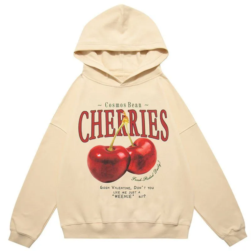 Chic Pullover Hoodie Cherries sold by Yugen Theory