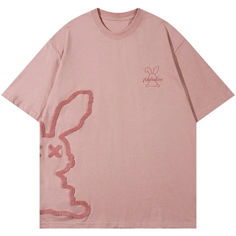 Funny T-shirt Flocked Rabbit sold by Yugen Theory