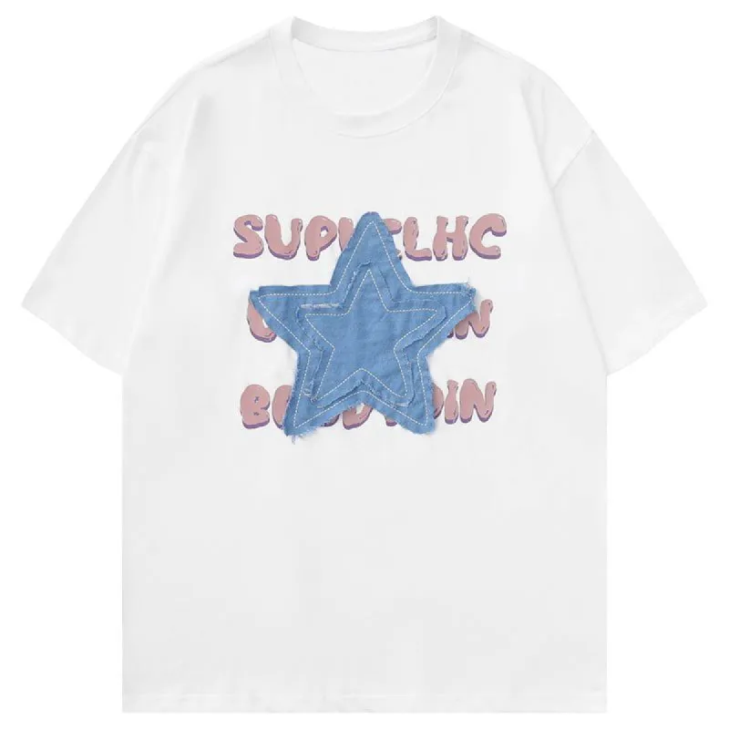 Casual T-shirt Patch Stars sold by Yugen Theory