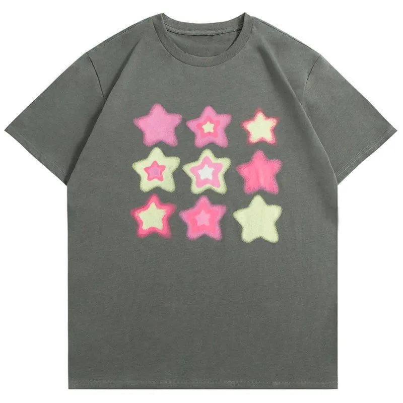 Causal T-shirt Colorful Stars sold by Yugen Theory