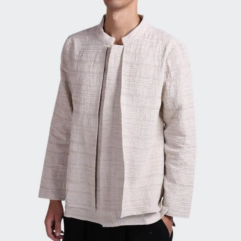 Eiroh Two-Layer Long Sleeve Japanese Shirt sold by Yugen Theory