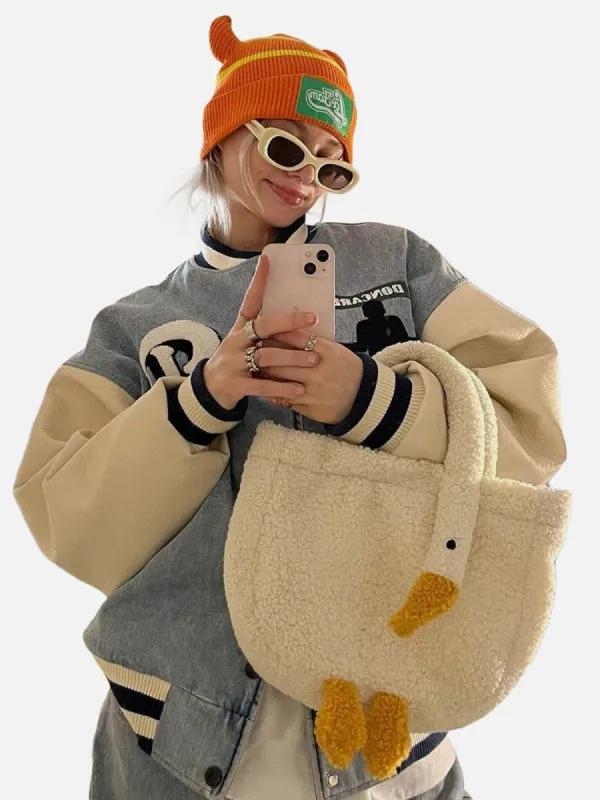 Cute Goose Sherpa Bag sold by Yugen Theory