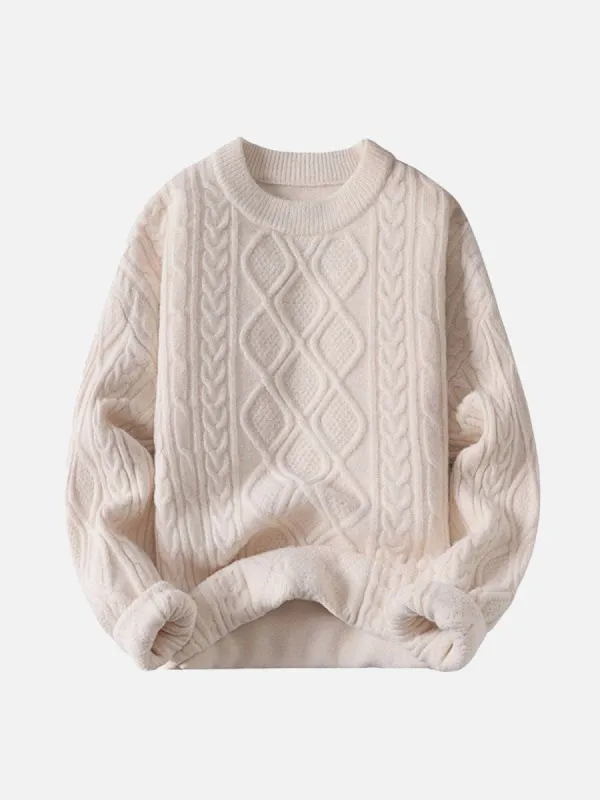 Solid Color Crew Neck Sweater sold by Yugen Theory
