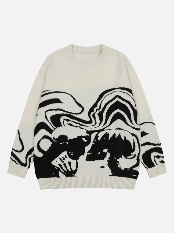 Skeleton Portrait Sweater sold by Yugen Theory