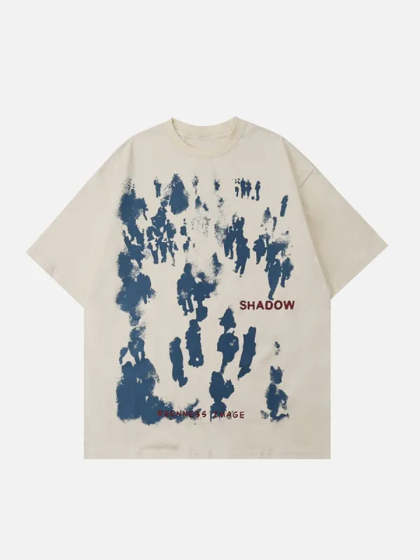Inkjet Graffiti Print T-Shirt sold by Yugen Theory