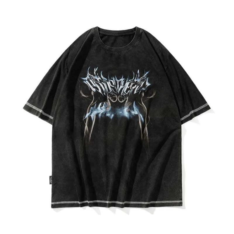 Washed Metal Graphic T-Shirt sold by Yugen Theory