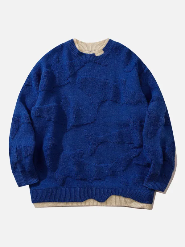 3D Whale Jacquard Knit Sweater sold by Yugen Theory