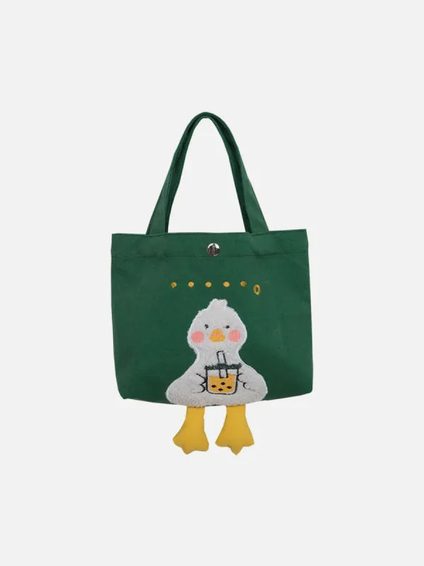 Milk Tea Duck Canvas Bag sold by Yugen Theory