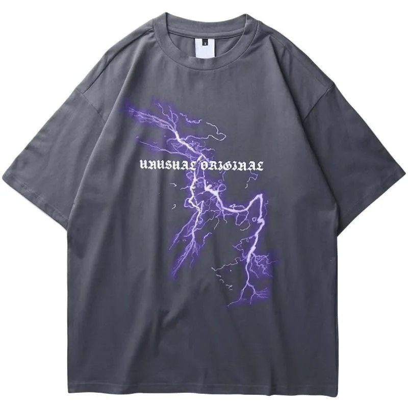 Unusual Original Lightning T-Shirt sold by Yugen Theory