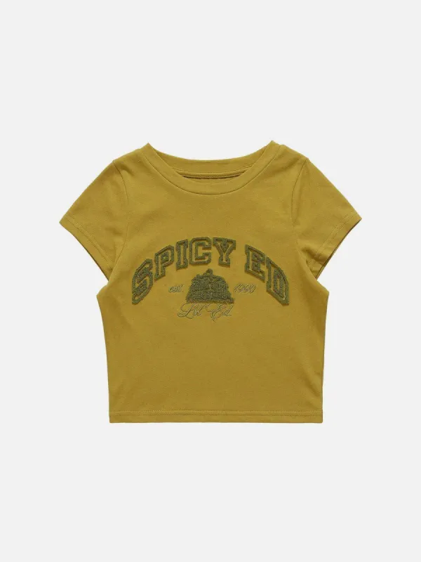 Embroidered Slim Fit Short Sleeve sold by Yugen Theory