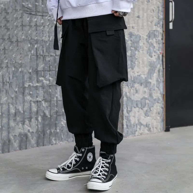 Dark Big Pockets Pants sold by Yugen Theory