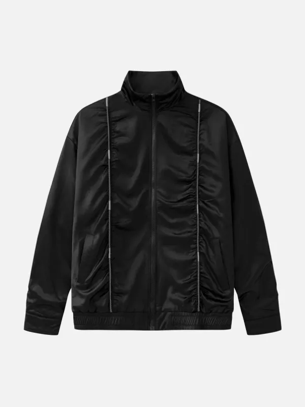 Pleated Reflective Strip Jacket sold by Yugen Theory