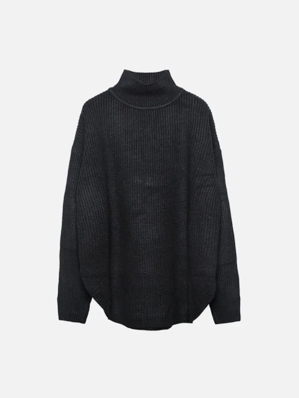 Curved Hem Turtleneck Sweater sold by Yugen Theory