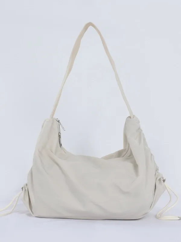 Large Capacity Nylon Shoulder Bag sold by Yugen Theory
