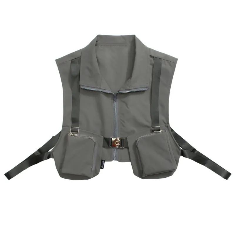 Function Metal Zipper Buckle Vest sold by Yugen Theory