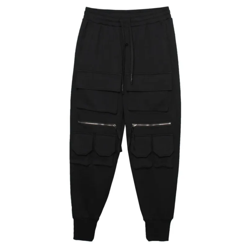 Dark Multi-pocket Cargo Pants sold by Yugen Theory