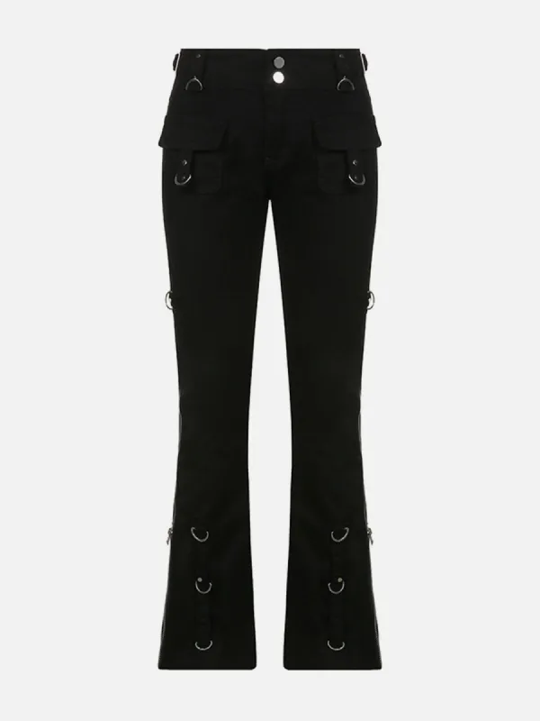 Side Zipper Flare Jeans sold by Yugen Theory