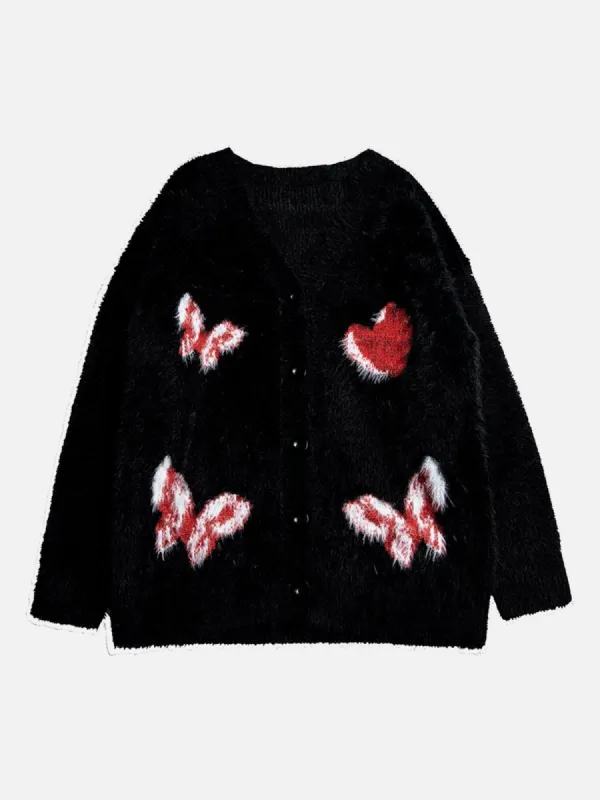 Butterfly Love Knit Cardigan sold by Yugen Theory