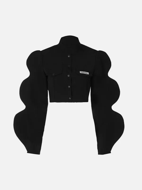 Cardigan Button Cropped Jacket sold by Yugen Theory