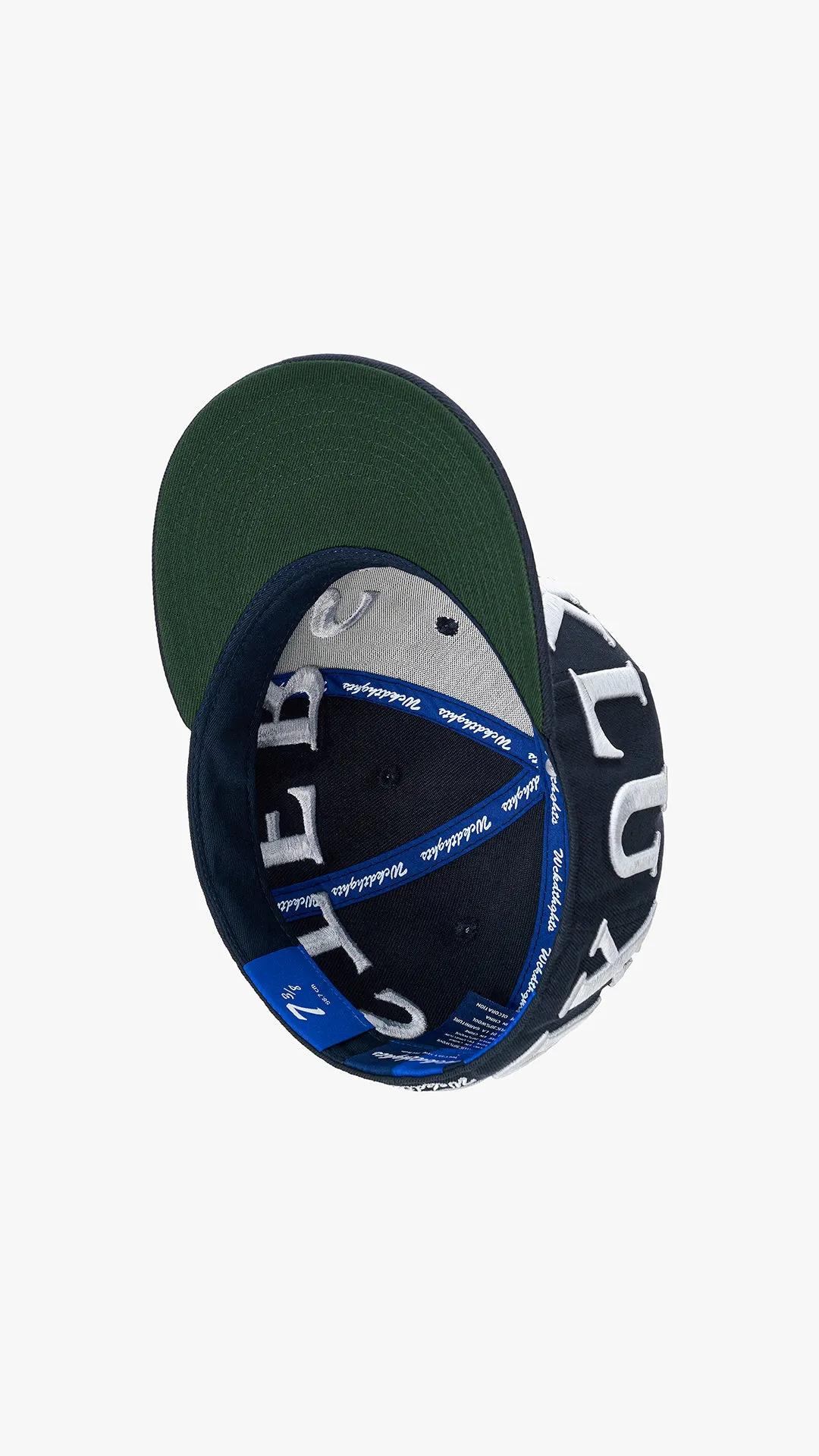 WCKDTHGHTS KLUXBUSTERS WRAP FITTED CAP (KNIGHT BLUE) sold by Wckdthghts product image thumbnail 5