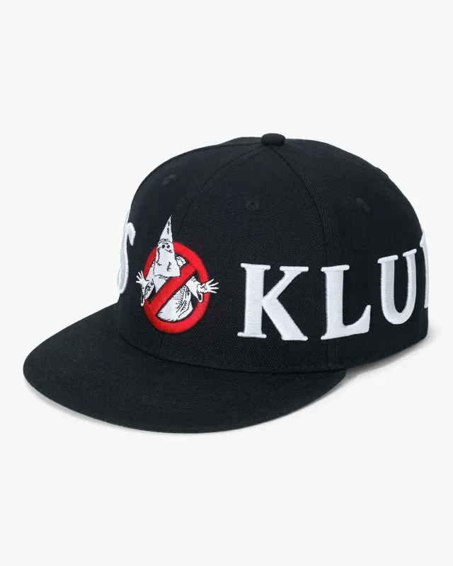 WCKDTHGHTS KLUXBUSTERS  WRAP FITTED CAP (BLACK) sold by Wckdthghts