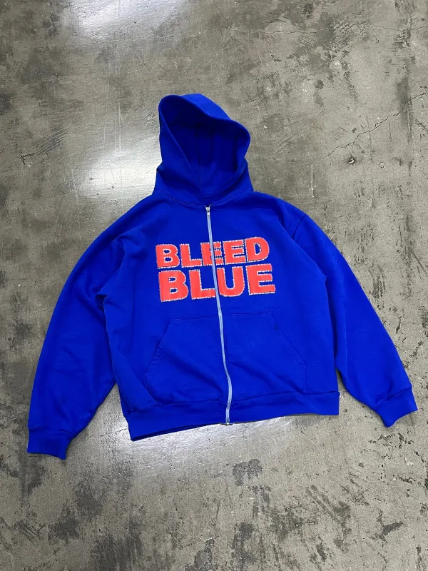 BLEED BLUE HOODIE (KHALEEL BLUE) made by Wckdthghts