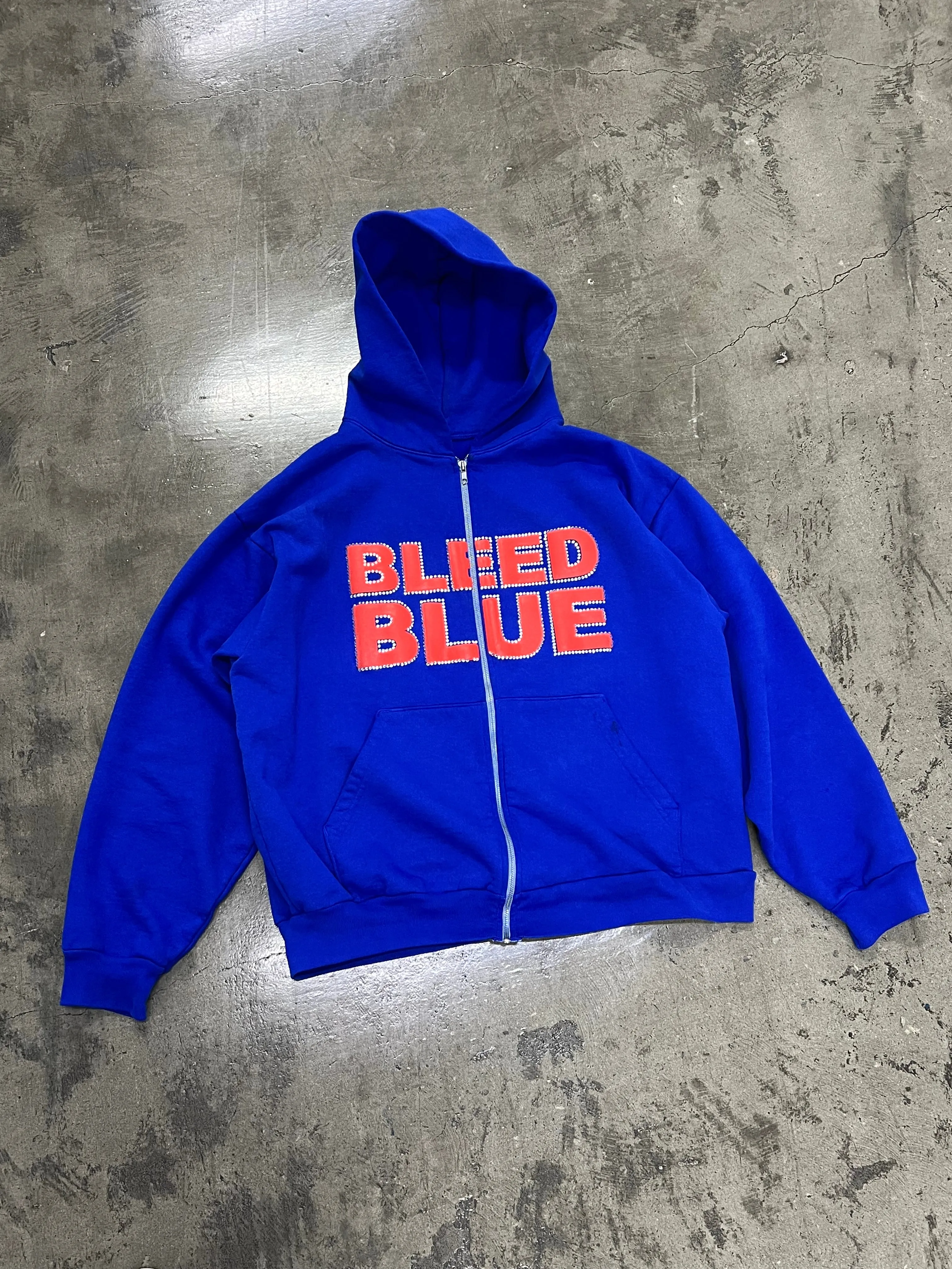 BLEED BLUE HOODIE (KHALEEL BLUE) sold by Wckdthghts