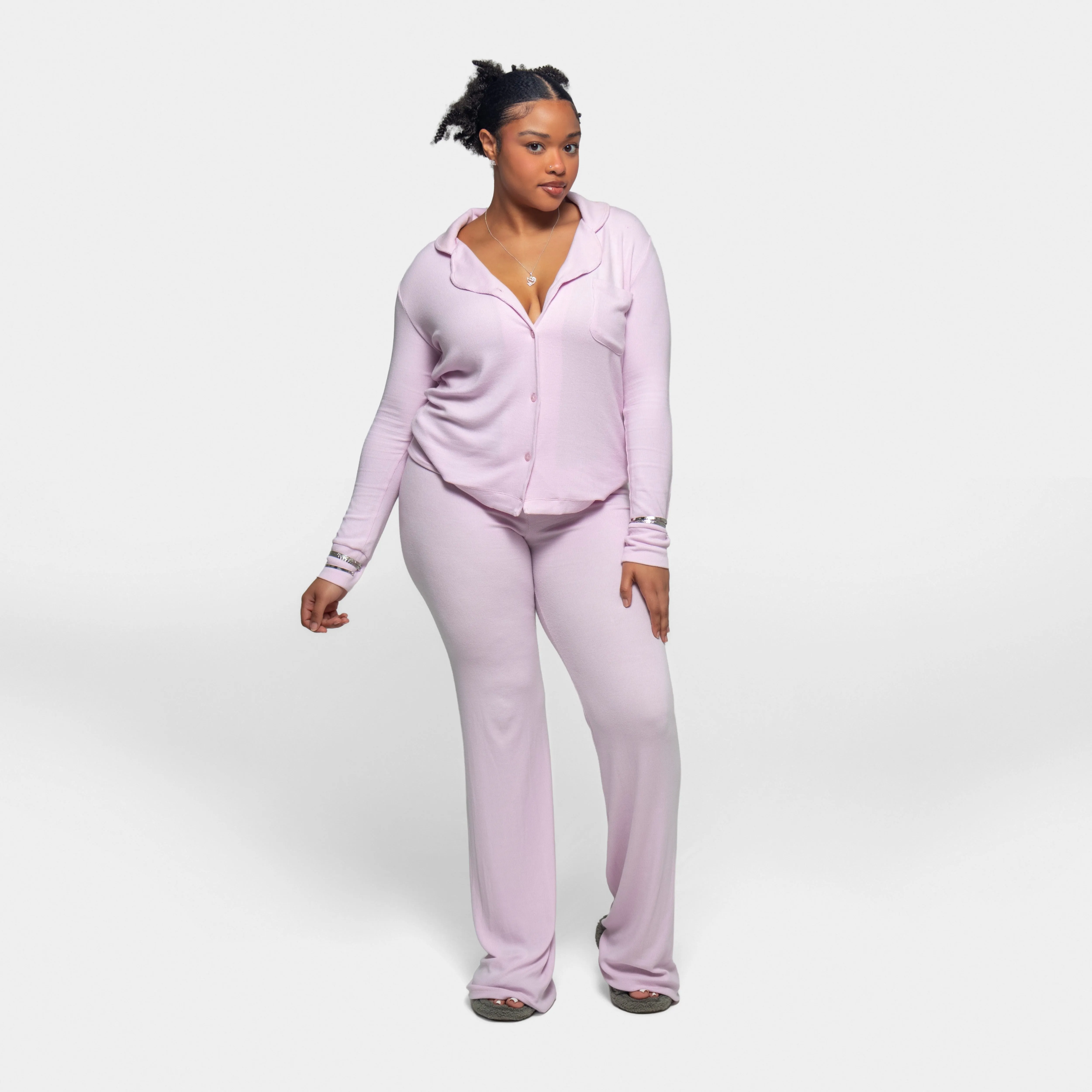 LONG SLEEVE BUTTON UP TOP sold by Stript product image thumbnail 4
