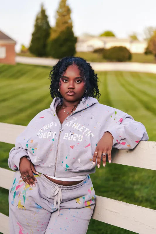 COZY CROP ZIP HOODIE made by Stript