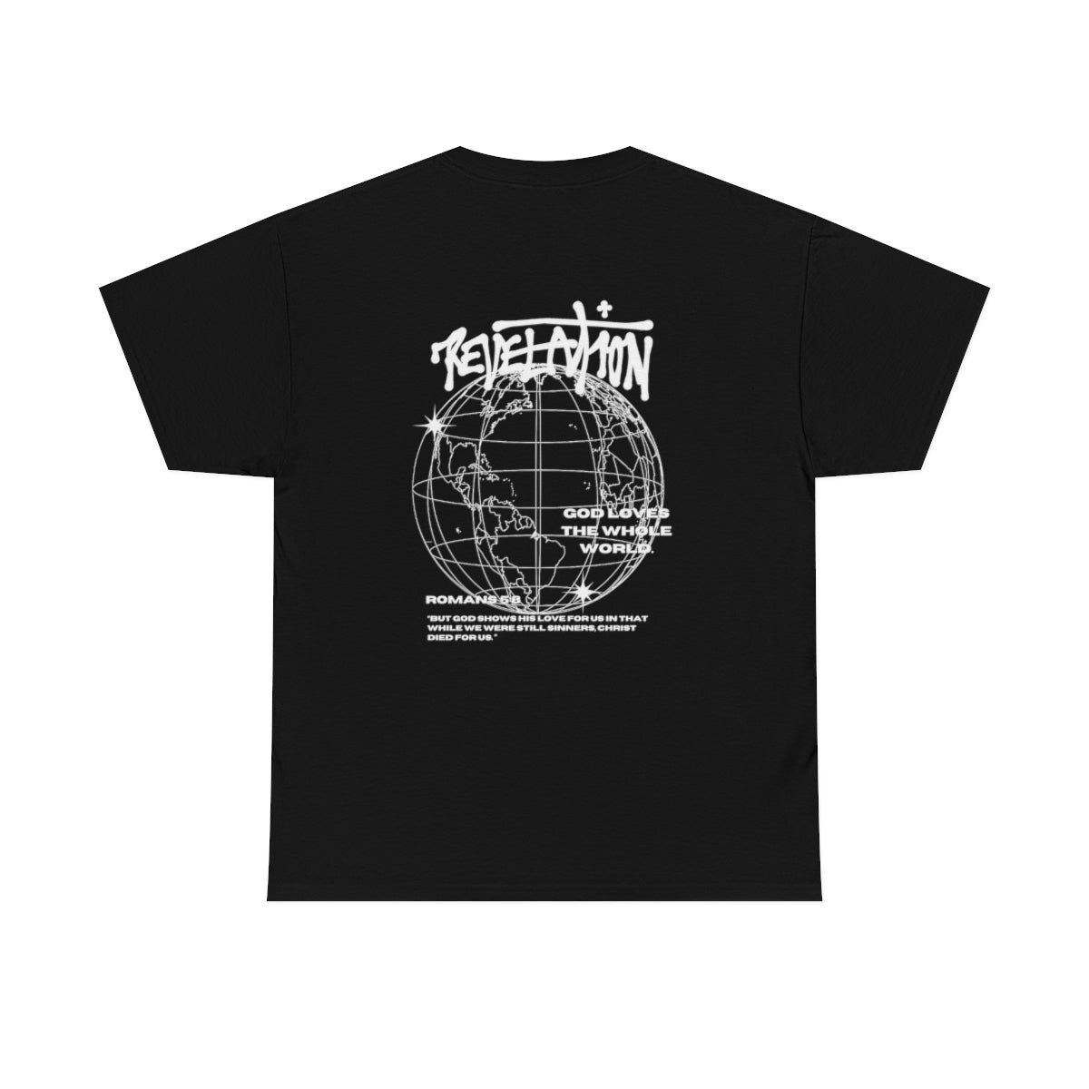 Romans 5:8 "GRAFFITI” Tee - Black sold by Revelation Apparel product image thumbnail 3