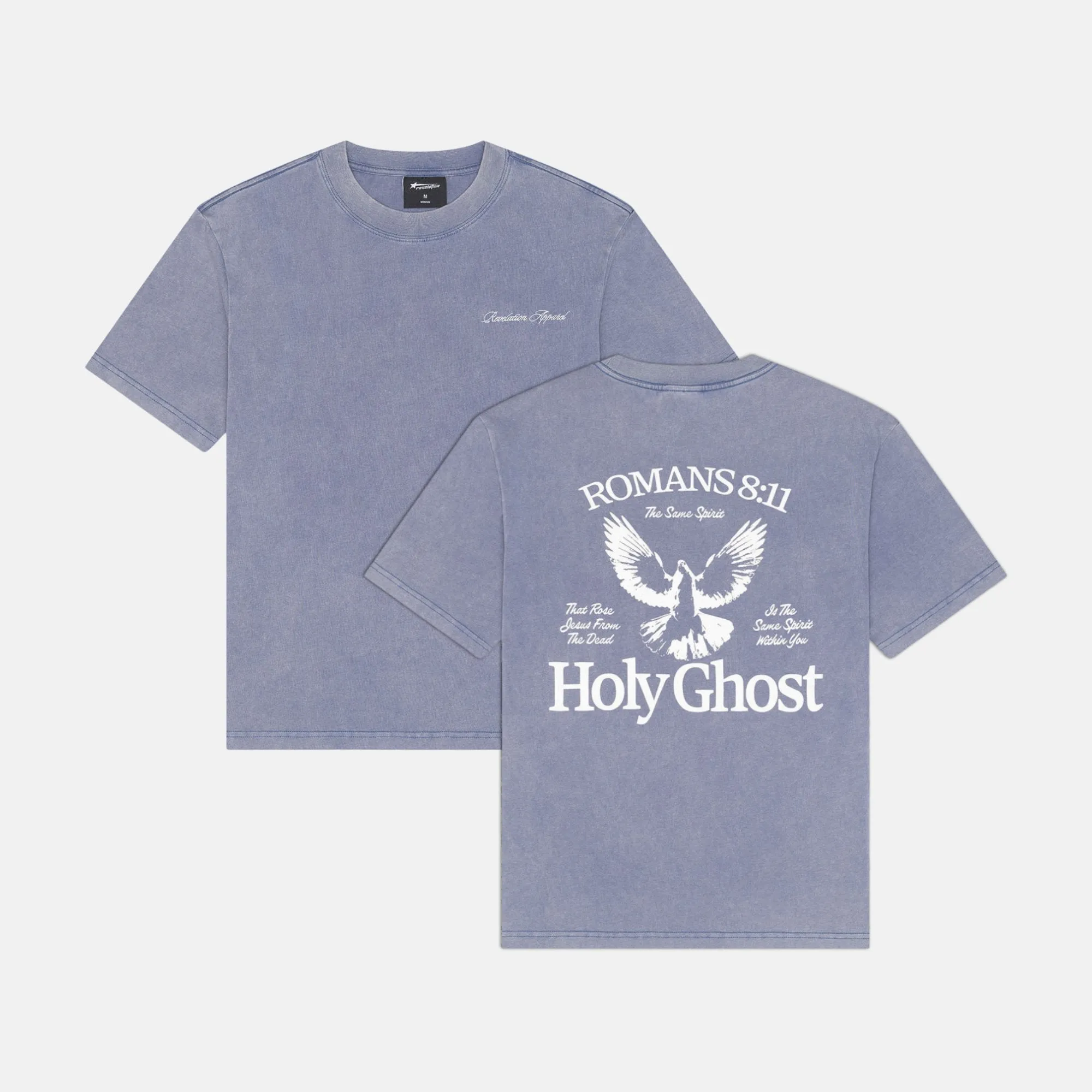 HOLY GHOST ACID WASH TEE sold by Revelation Apparel