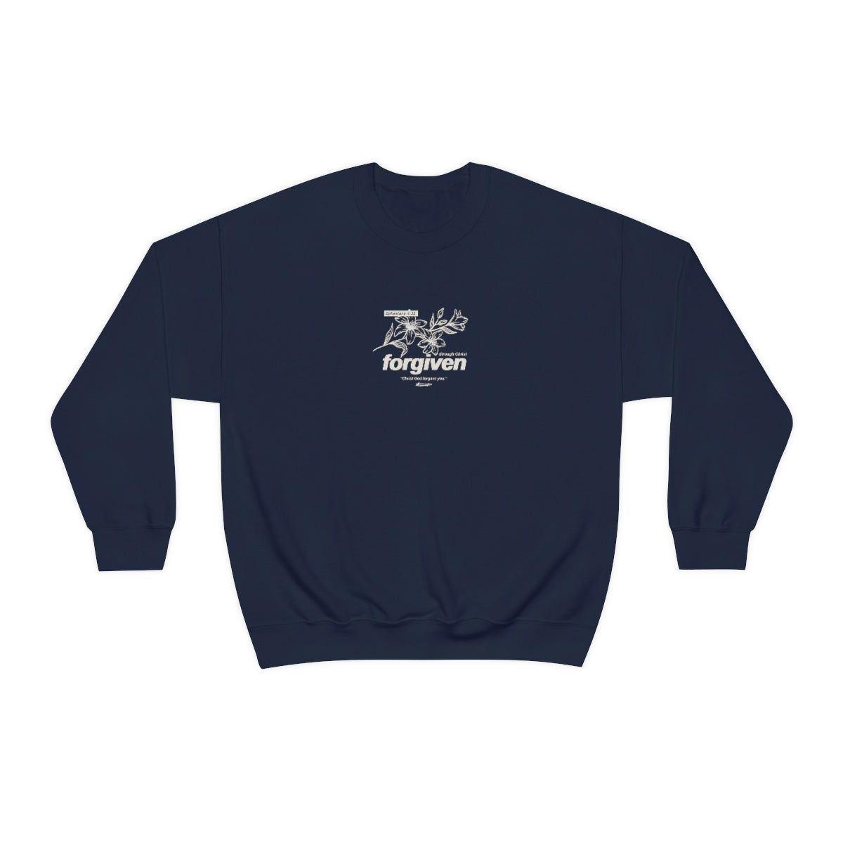 “FORGIVEN” Crewneck - Navy Blue sold by Revelation Apparel product image thumbnail 2