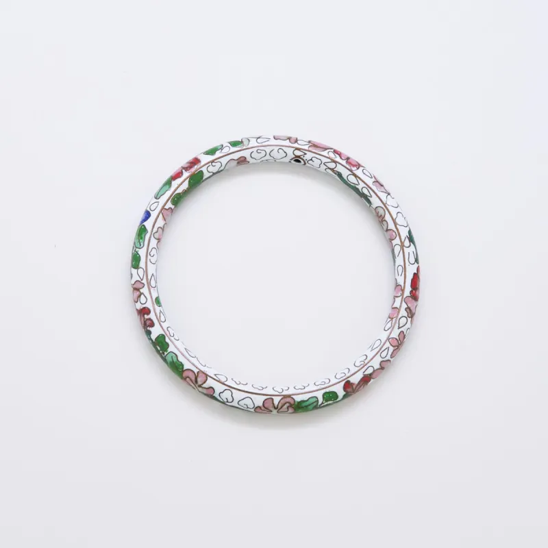 Vintage White Floral Bangle sold by Admiral Row