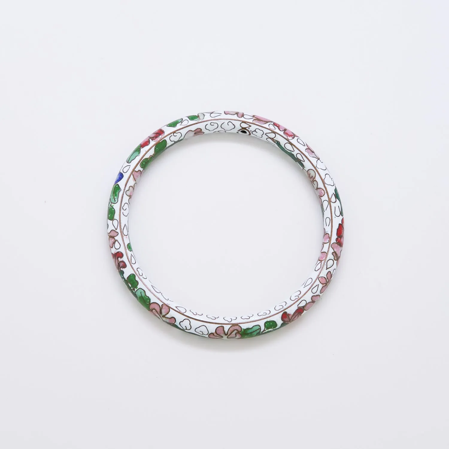 Vintage White Floral Bangle sold by Admiral Row