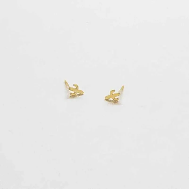 Gold Cactus Stud Earrings - Imperfect sold by Admiral Row