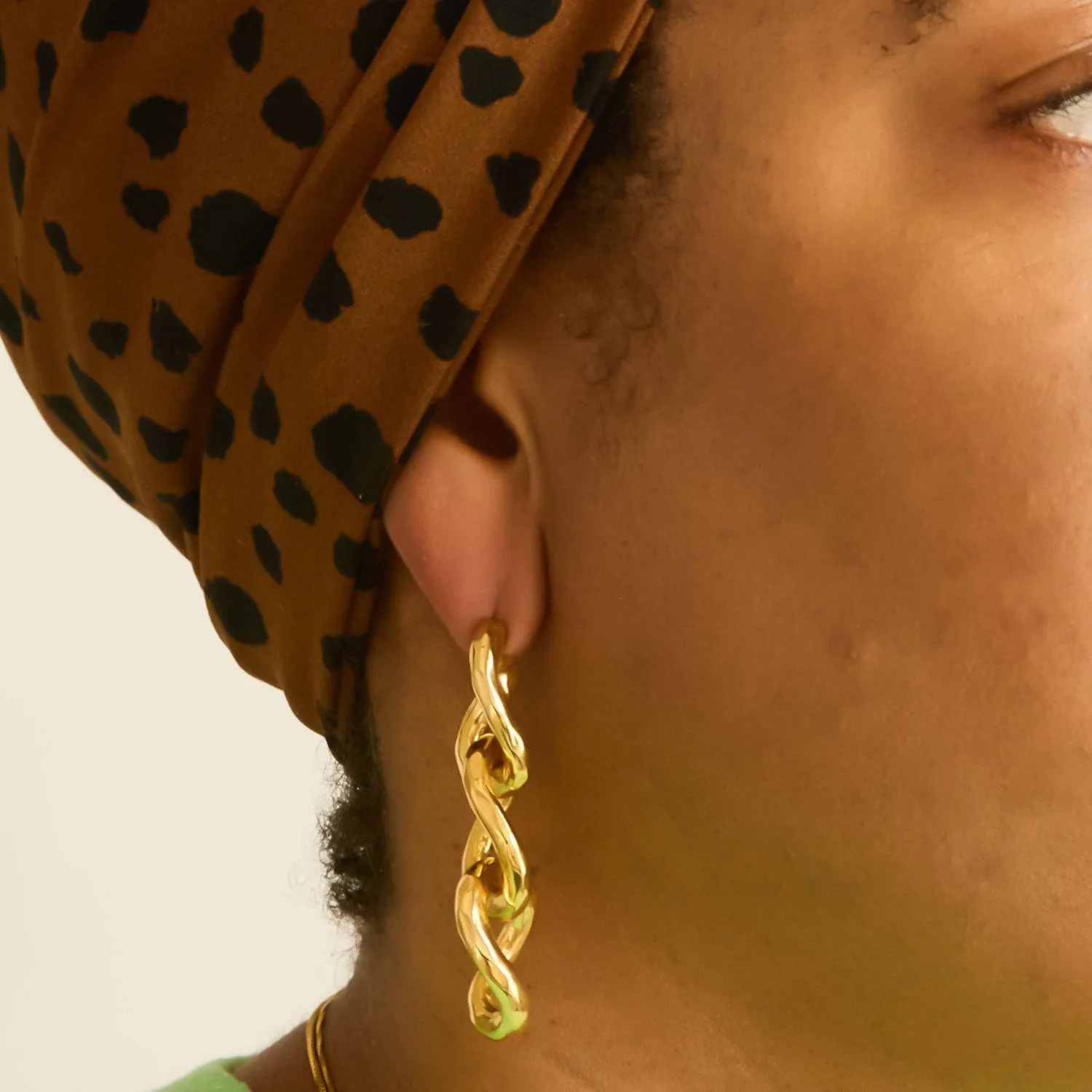 Vintage Chain Link Drop Earrings sold by Admiral Row product image thumbnail 2